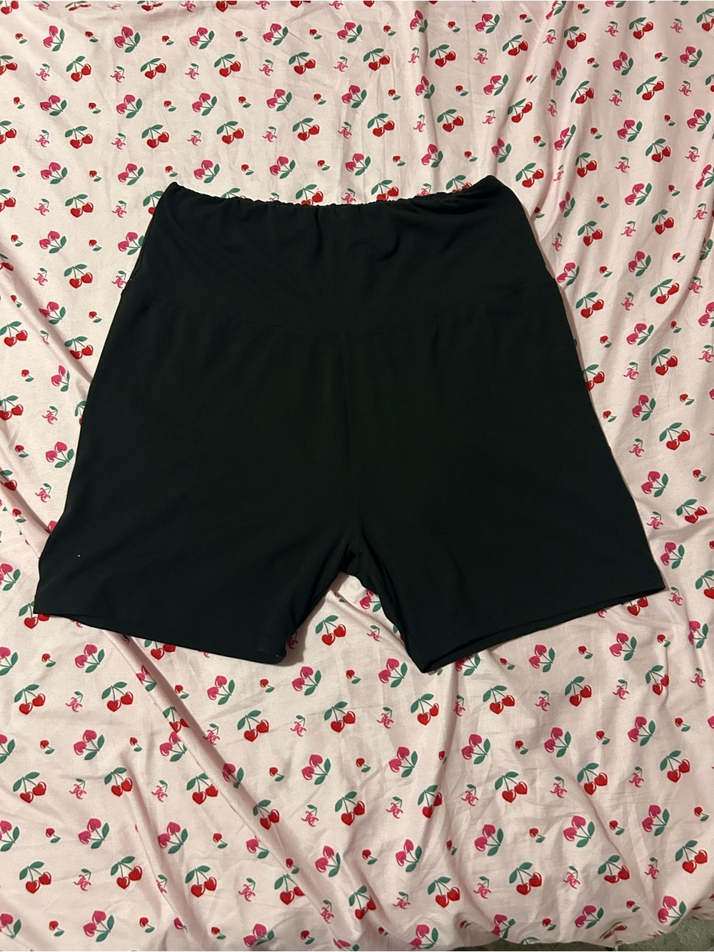 High-Rise Black Women's Bike Shorts